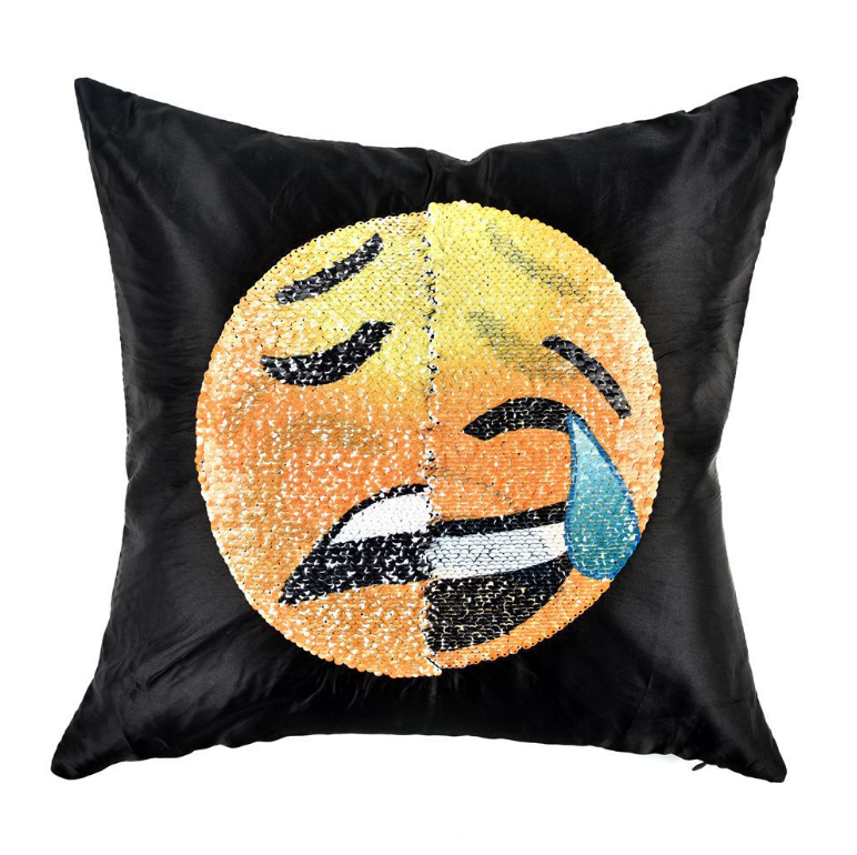 Reversible Sequin Pillowcase – Face-Changing Emoji Fun