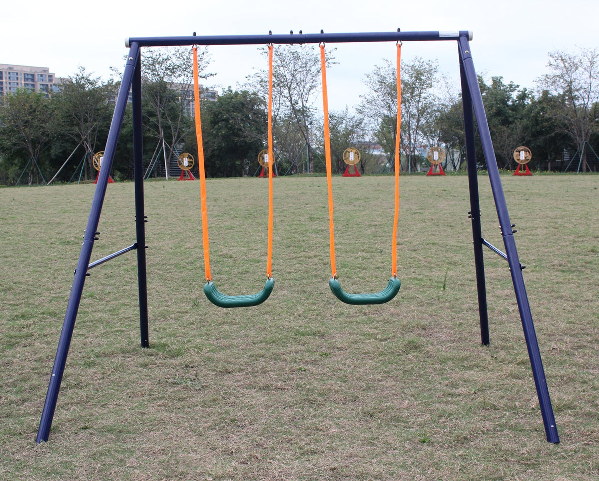 Two-Station Swing Set for Kids, Active Backyard Play
