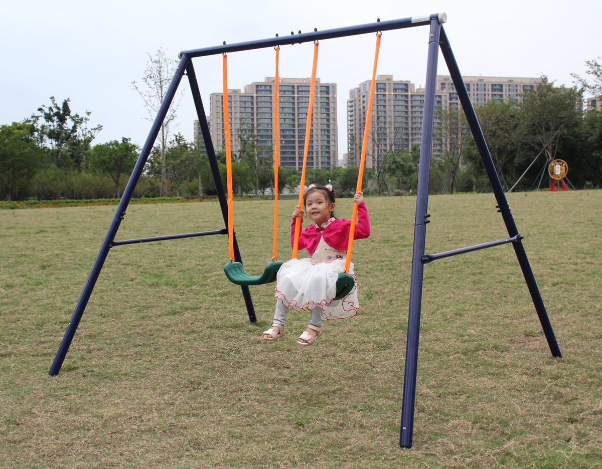 Two-Station Swing Set for Kids, Active Backyard Play