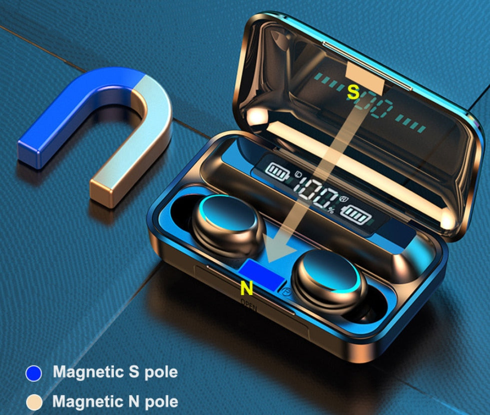 Wireless Earbuds with Charging Case & Phone Charger