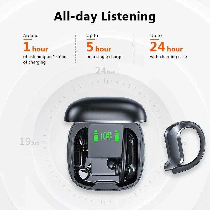Wireless Sport Earbuds with Up to 24 Hours Playtime