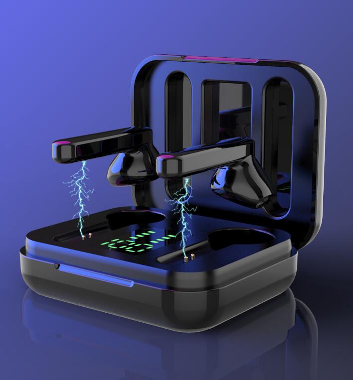 Bluetooth 5.0 Wireless Earbuds, Clear Sound & LED Case