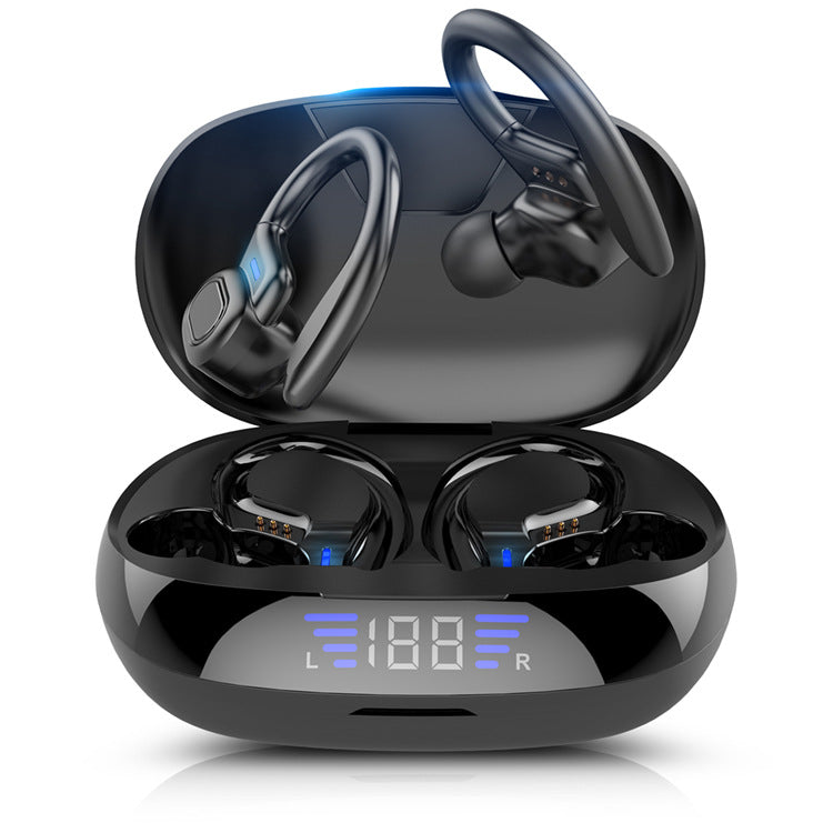Bluetooth 5.0 Sports Earbuds with Secure Over-Ear Hooks
