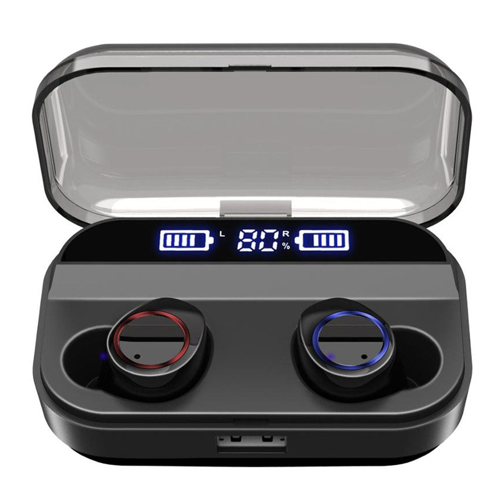 Waterproof Wireless Earbuds with Power Bank Charging Case