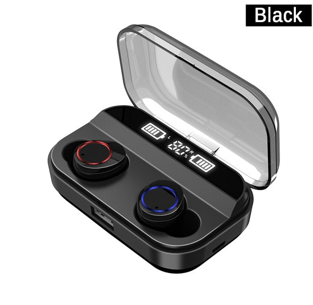 Waterproof Wireless Earbuds with Power Bank Charging Case