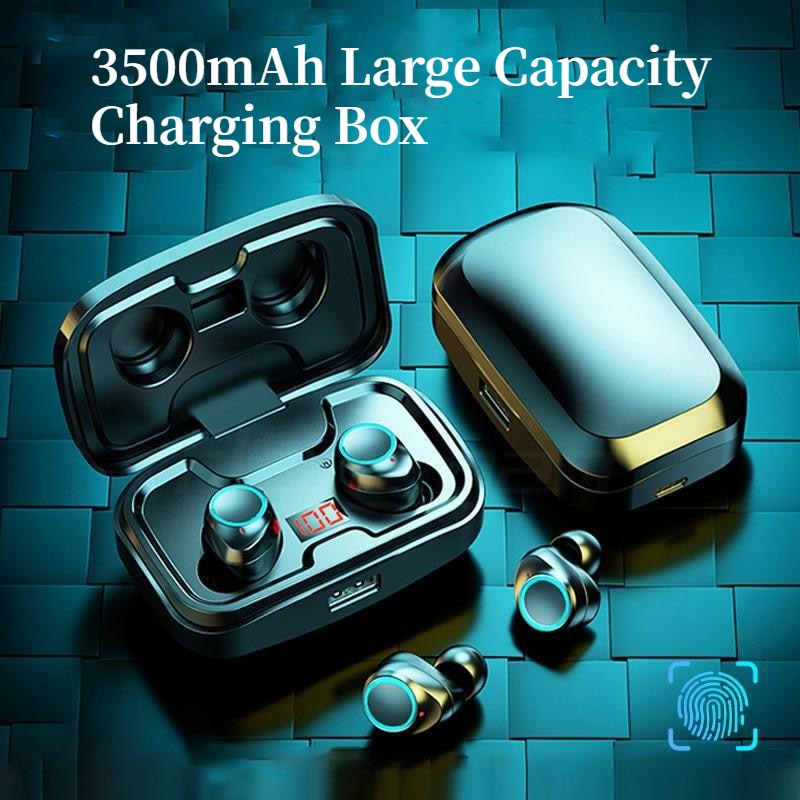 Sweatproof Wireless Earbuds with ANC and 3500mAh Case