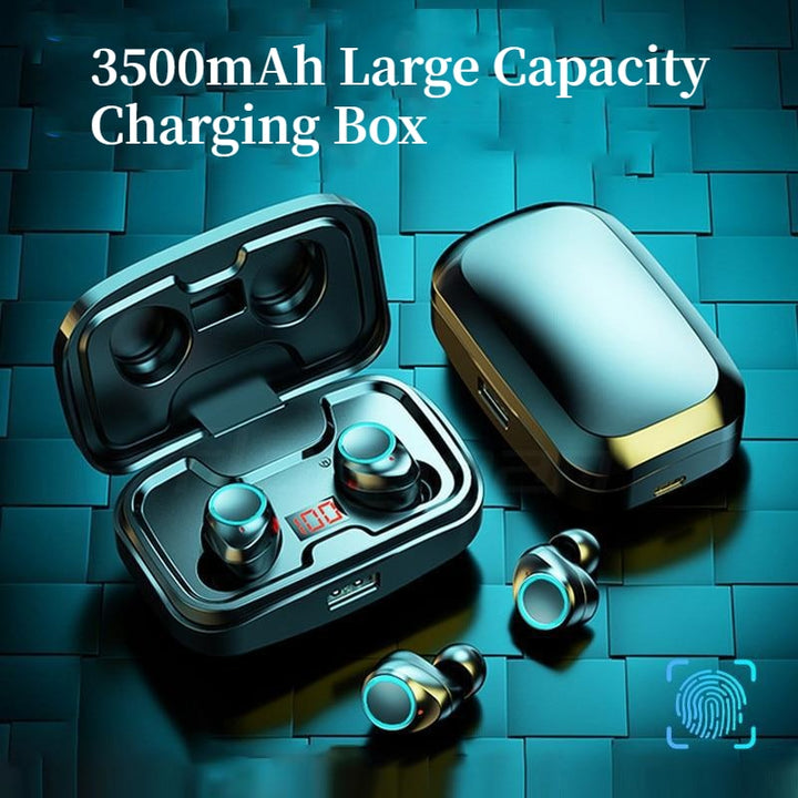 Sweatproof Wireless Earbuds with ANC and 3500mAh Case