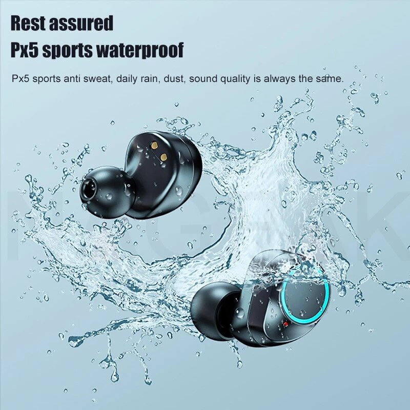 Sweatproof Wireless Earbuds with ANC and 3500mAh Case