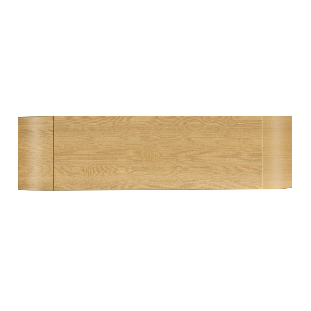 Curved Fluted Door Sideboard Buffet With Adjustable Shelves