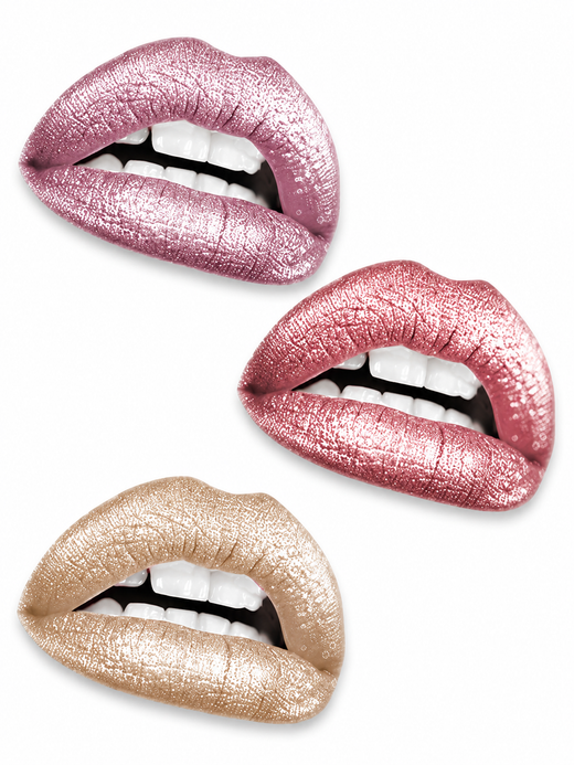 12-Shade Metallic Glitter Liquid Lipstick Set | UBUB