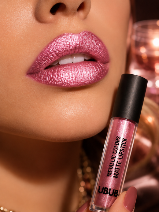 12-Shade Metallic Glitter Liquid Lipstick Set | UBUB
