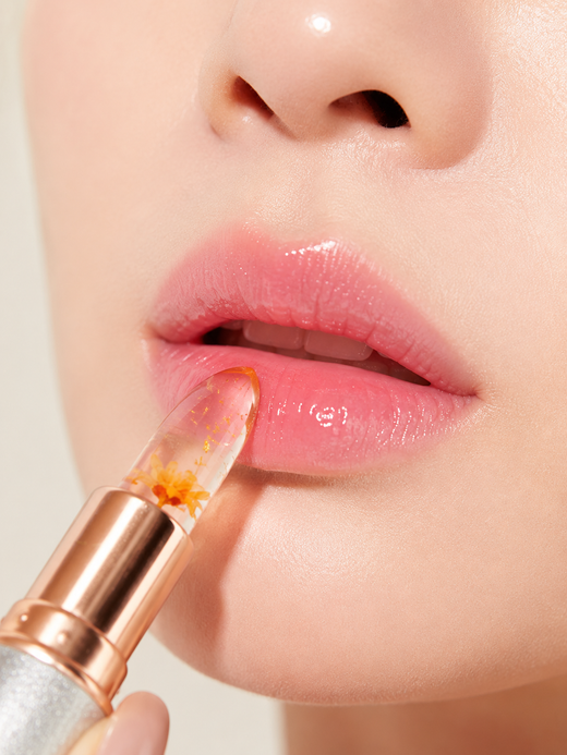 UBUB Jelly Lipstick with Flower Petals — Moisturizing