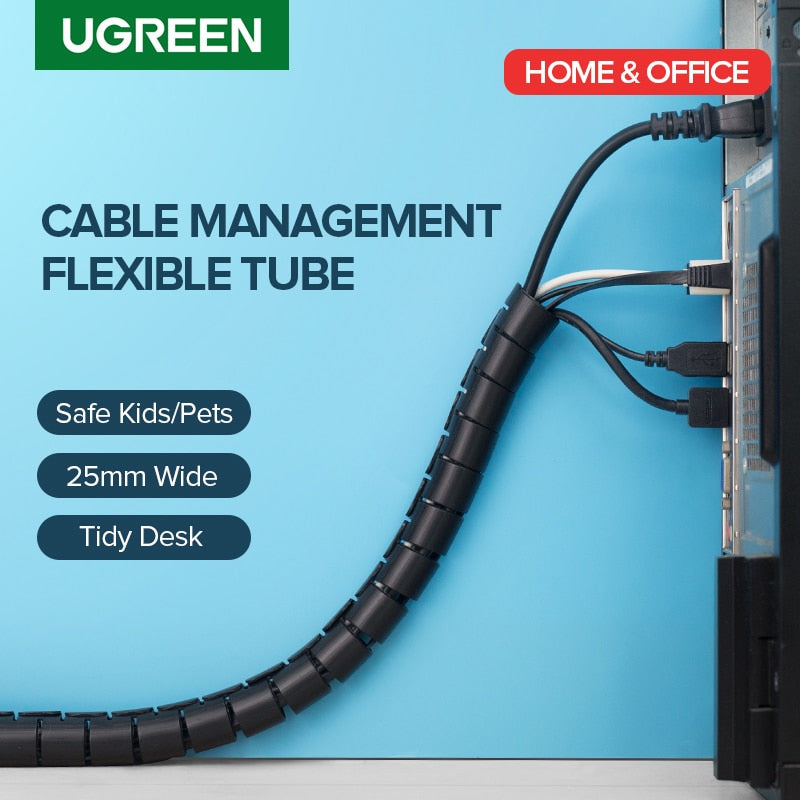 Insulated Spiral Cable Organizer Wrap, Holds 11 Cables