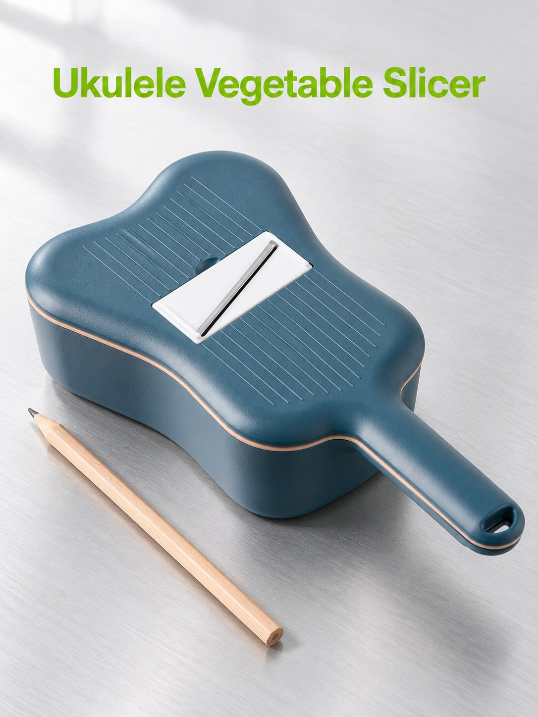 Ukulele Vegetable Slicer with 6 Interchangeable Blades