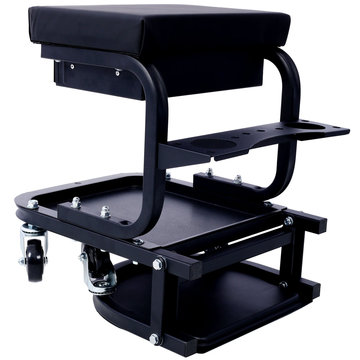 Rolling Creeper Seat with Tool Trays for Garage Work