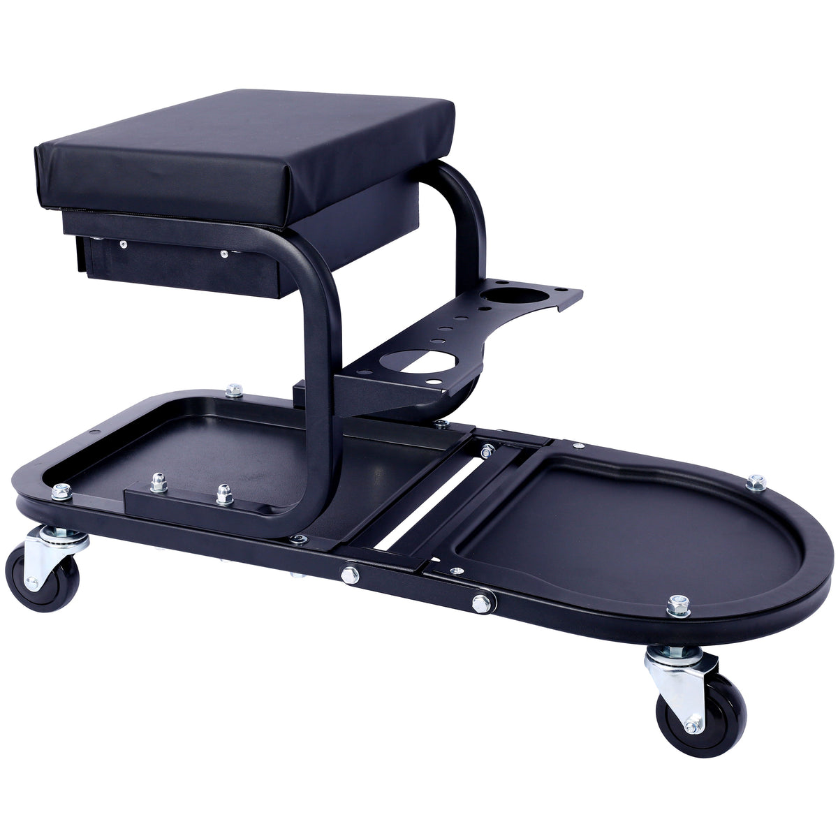 Rolling Creeper Seat with Tool Trays for Garage Work