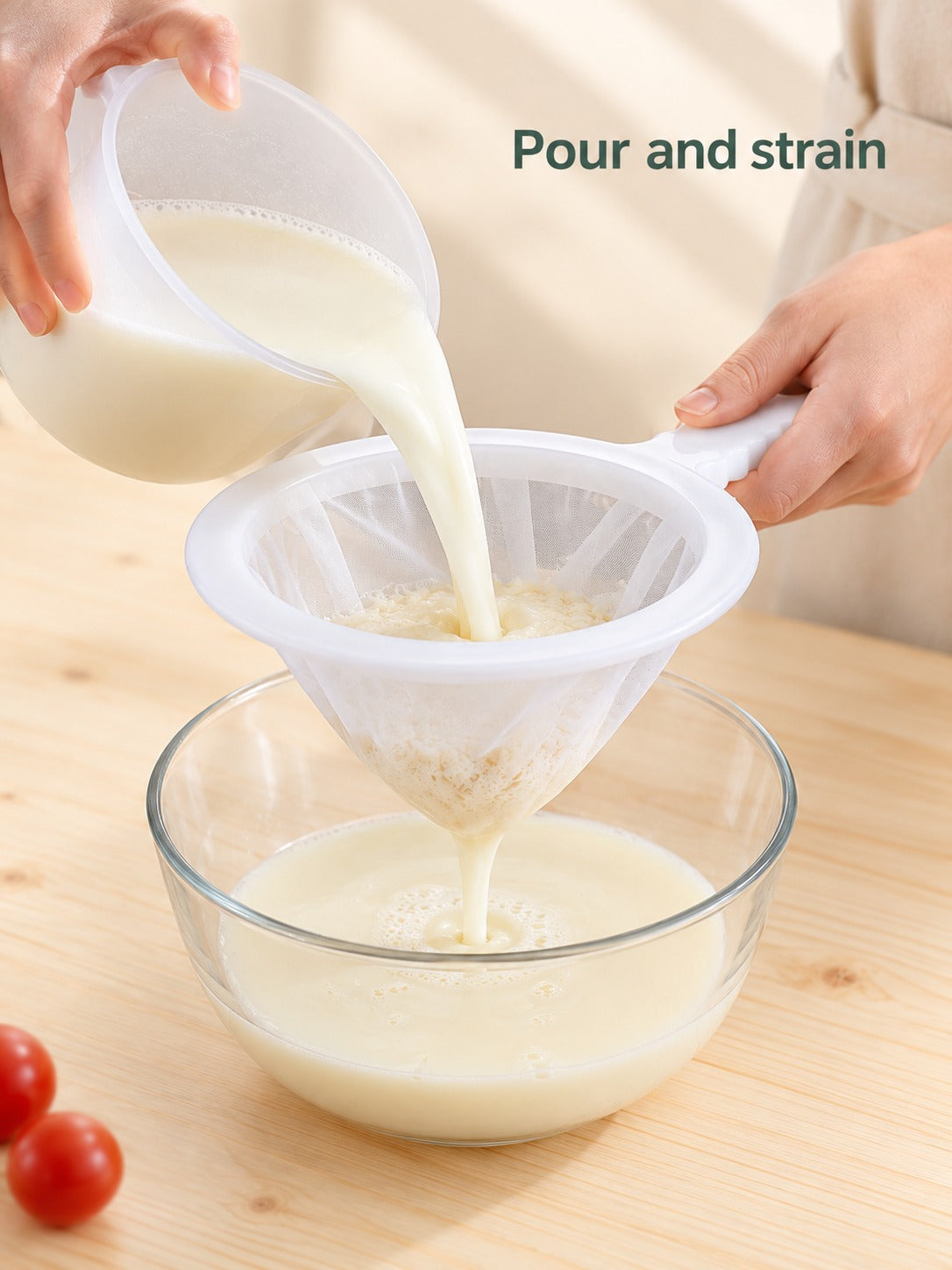 Ultra-Fine Soymilk Filter Strainer for Smooth Juice