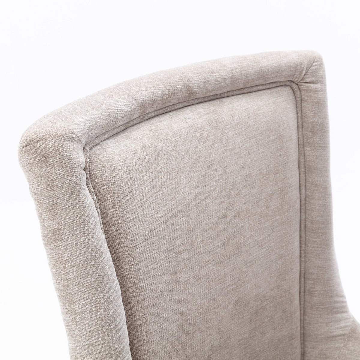 Upholstered Dining Chairs Set of 2 with Bronze Nail Head