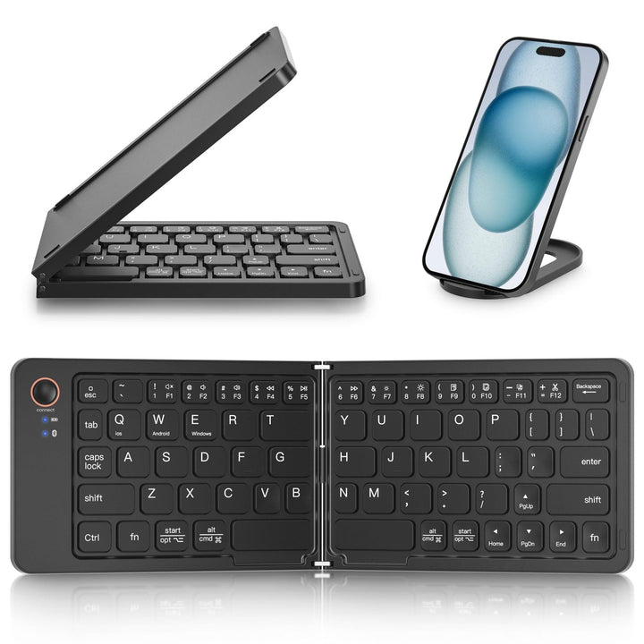 Foldable Bluetooth Keyboard for Phone, Tablet and Laptop