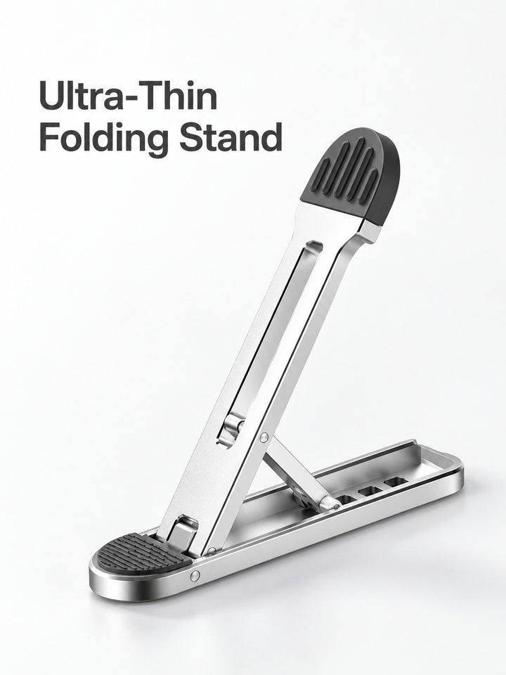 Ultra-Thin Folding Metal Laptop and Tablet Stand Riser