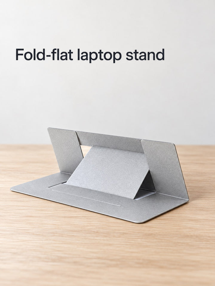 Ultra-Thin Portable Laptop Stand for Desk and Cafe Use