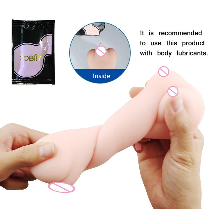 Male Masturbator with Soft Textured Internal Channel