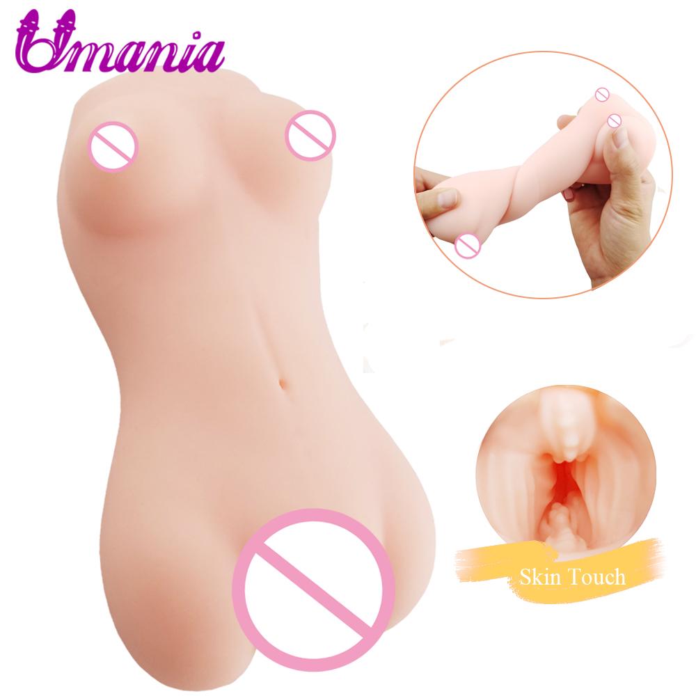 Male Masturbator with Soft Textured Internal Channel