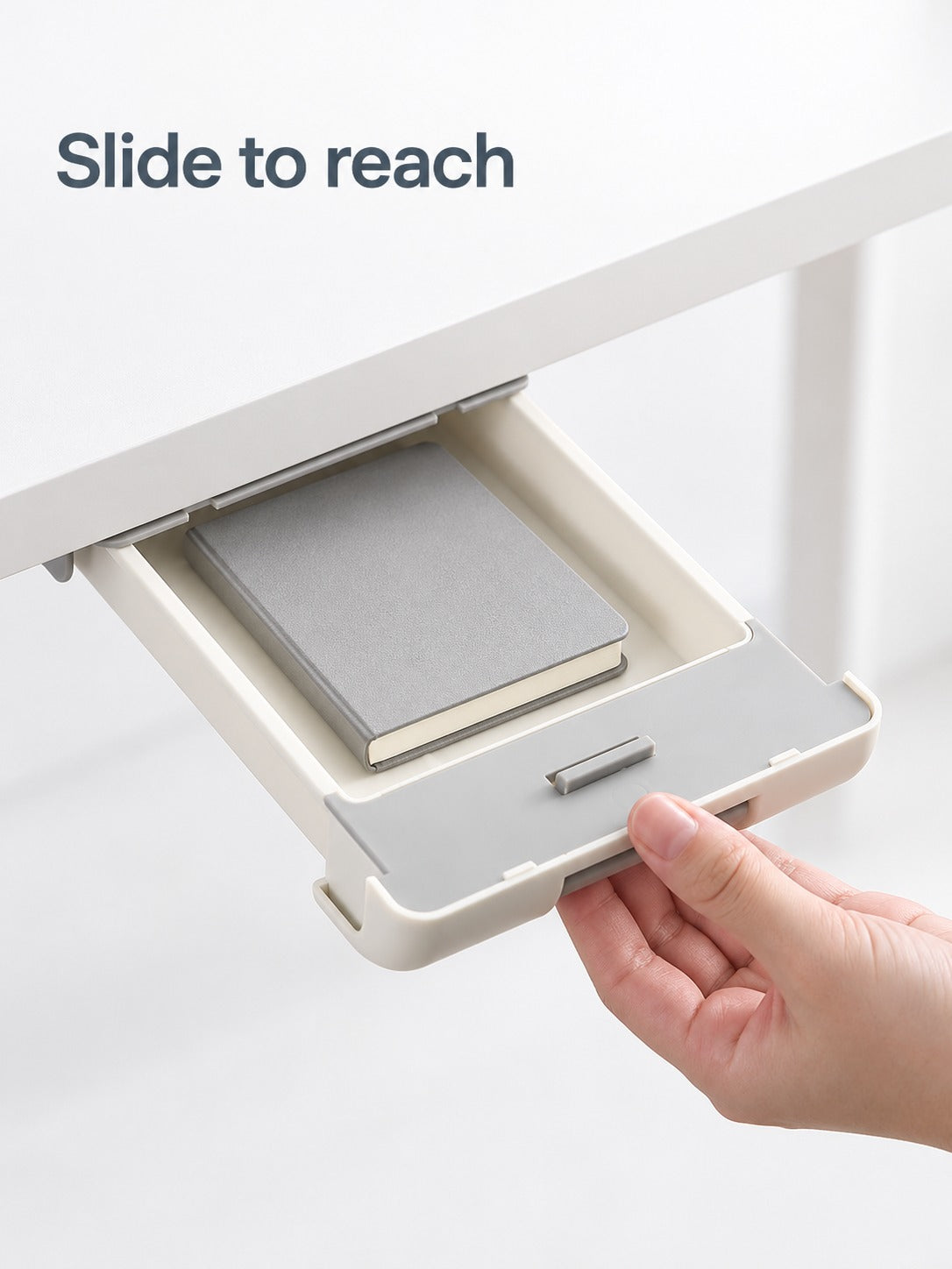 Under Desk Drawer Organizer for Hidden Desk Storage