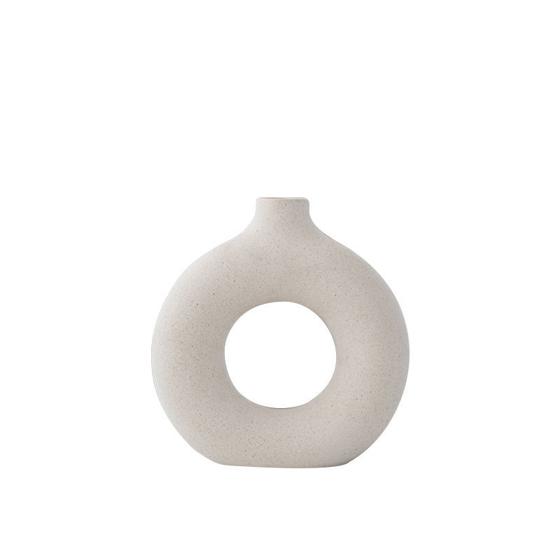 Spotted Ceramic Vase for Modern Neutral Home Decor
