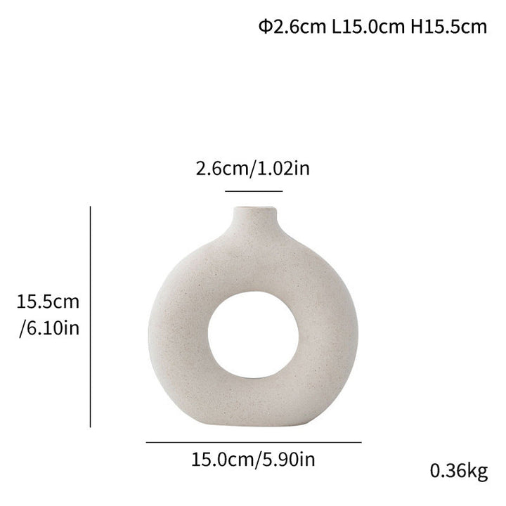 Spotted Ceramic Vase for Modern Neutral Home Decor