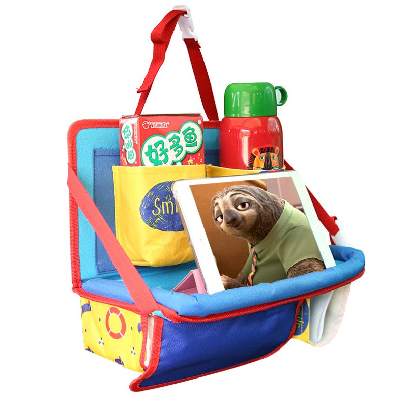 Baby Car Seat Back Organizer With Tablet Holder Bag