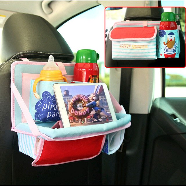 Baby Car Seat Back Organizer With Tablet Holder Bag
