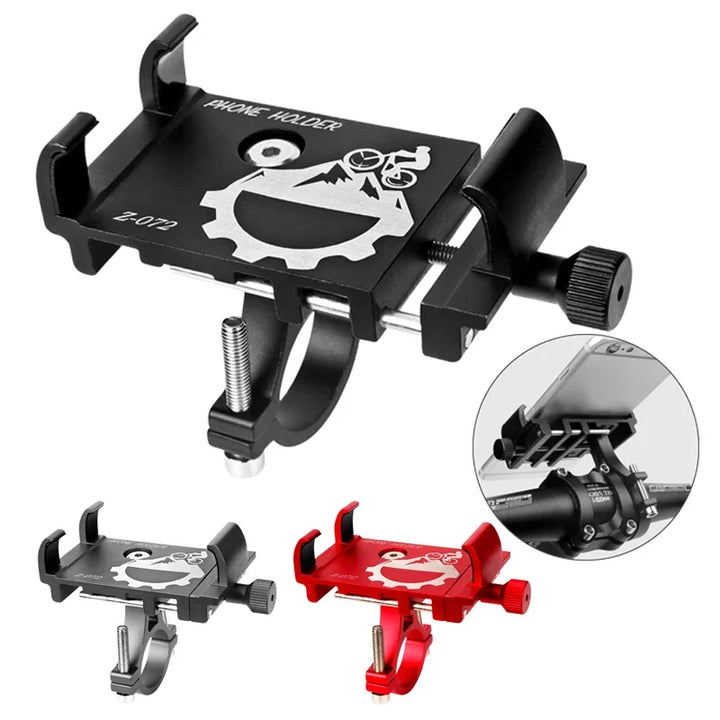 Aluminum Bike Phone Mount with Adjustable Rubber Grip