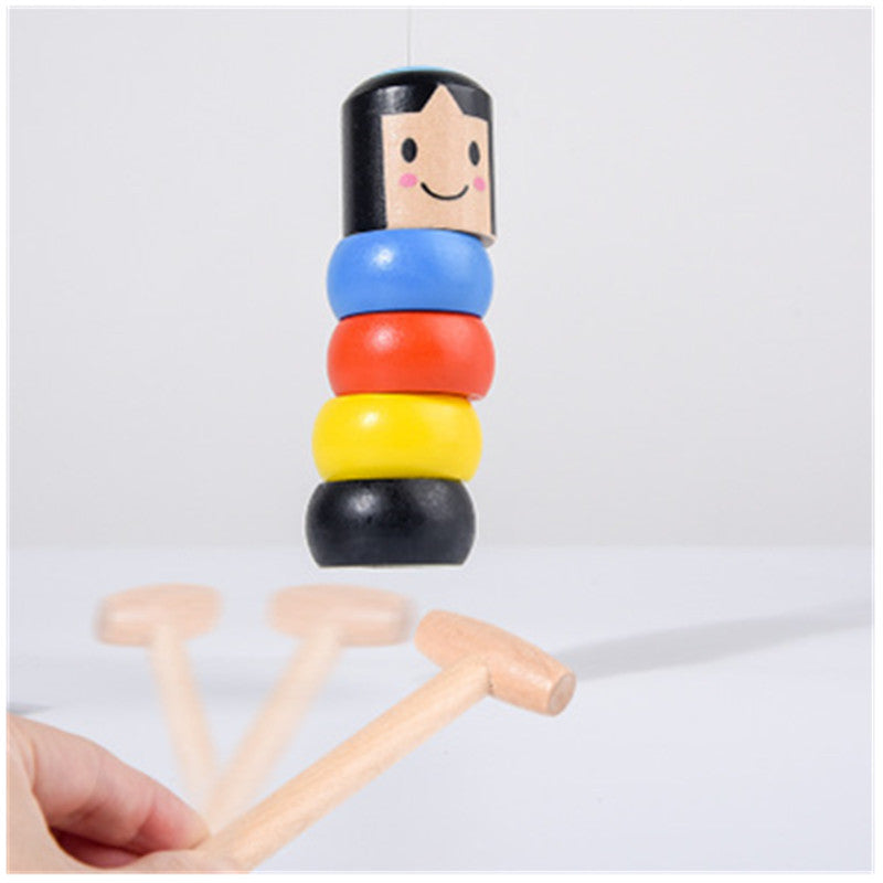 Wooden Tumbler Puzzle Toy for Screen-Free Skill Play