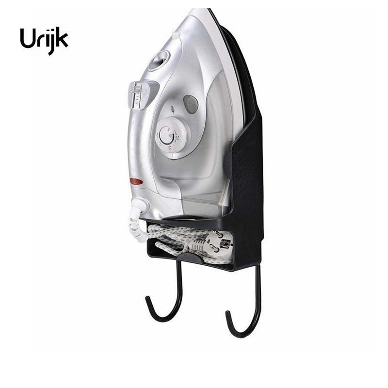 Wall Mount Iron Holder with Cord Tray for Laundry Room
