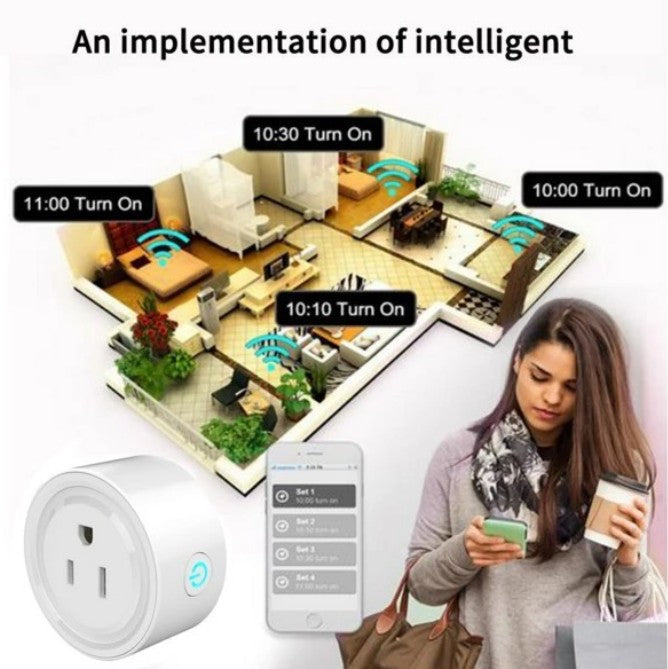 Smart WiFi Plug Mini: App & Voice Control for Lamps