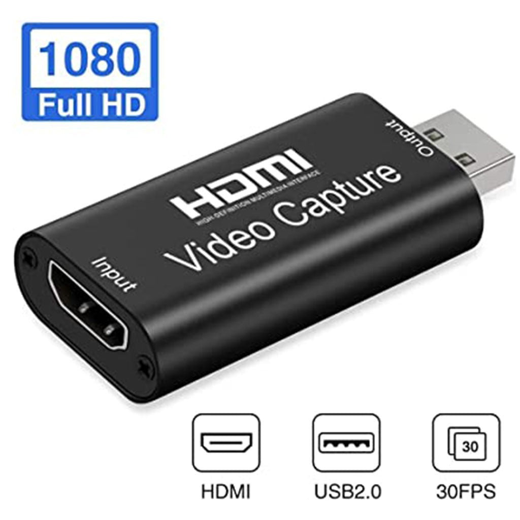USB 2.0 HDMI Capture Card for 1080p Game Recording