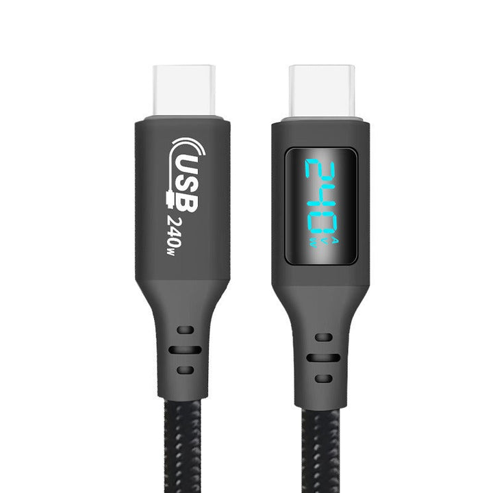 240W USB-C Charging Cable with Built-In Power Meter