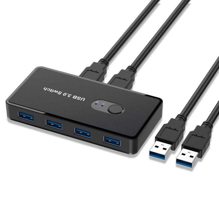 USB 3.0 Switch Box: Share 4 Devices Across 2 Computers