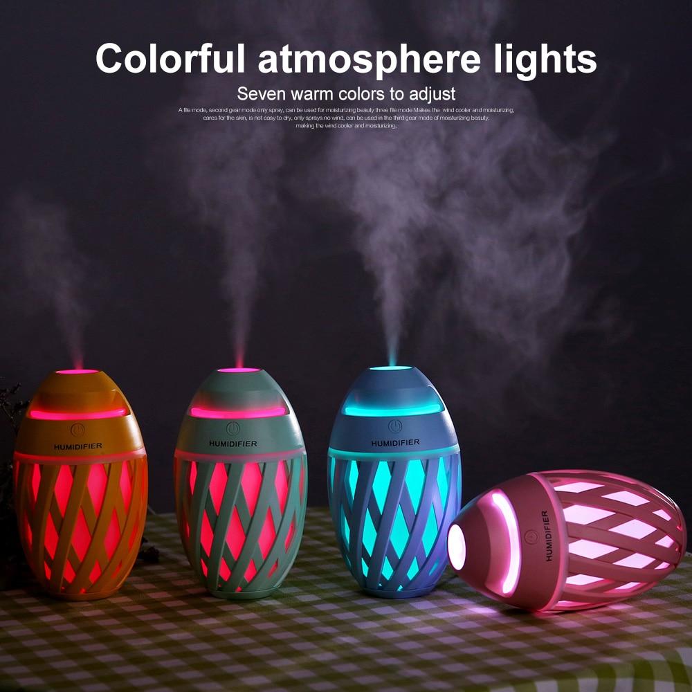 USB Desk Humidifier with LED Light | Fine Mist Air
