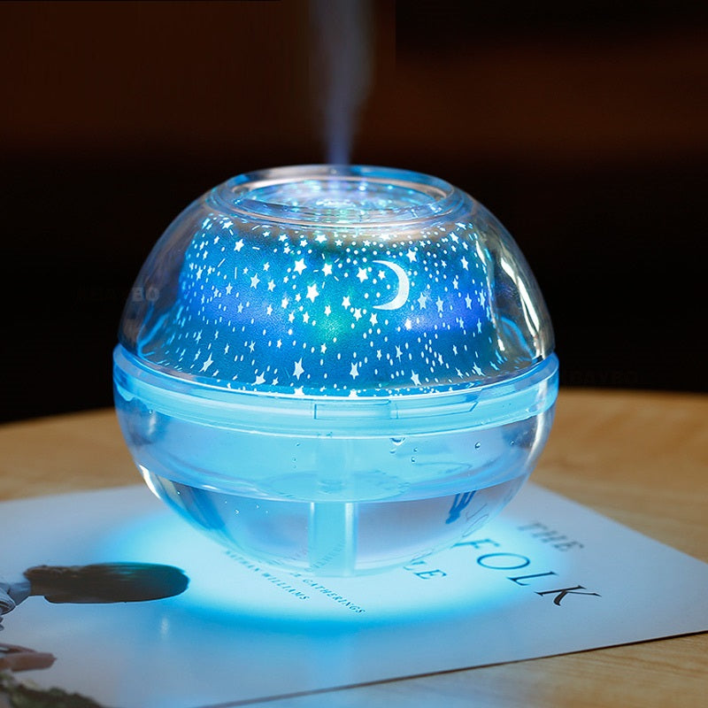 USB Humidifier Night Light Projector for Cozy Bedrooms