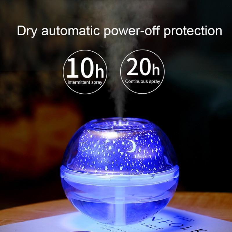 USB Humidifier Night Light Projector for Cozy Bedrooms