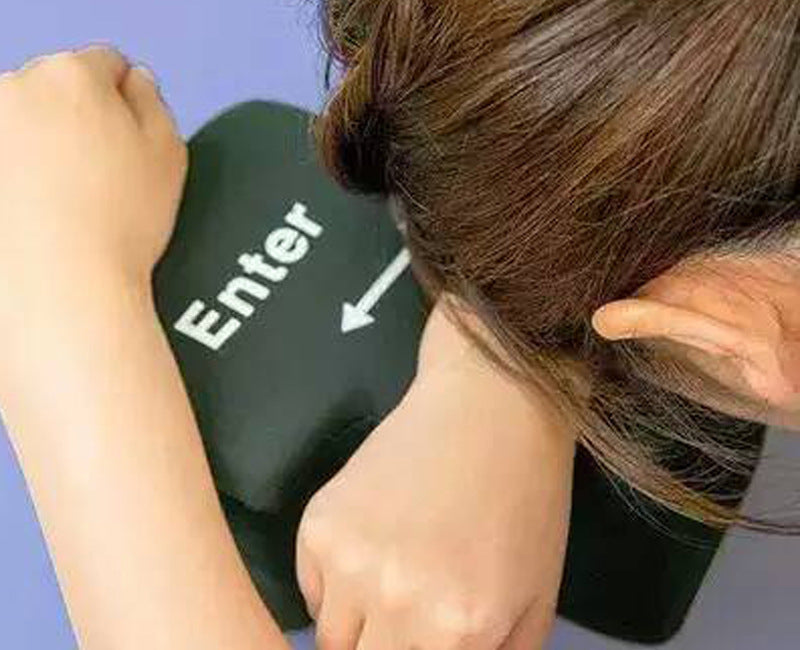 USB Enter Key Cushion for Desk Comfort & Stress Relief