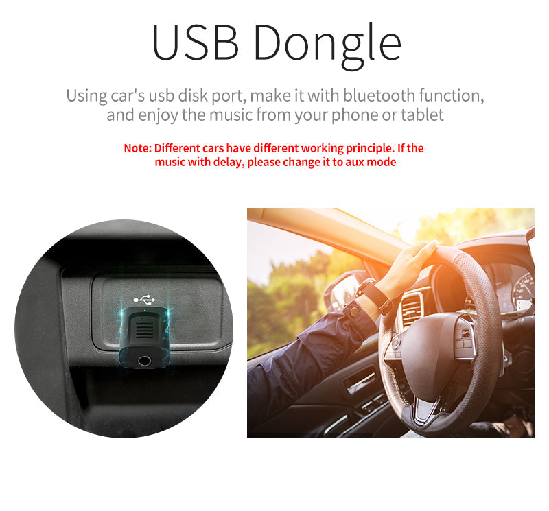 USB Bluetooth 5.0 Adapter: Wireless Audio for Car & TV