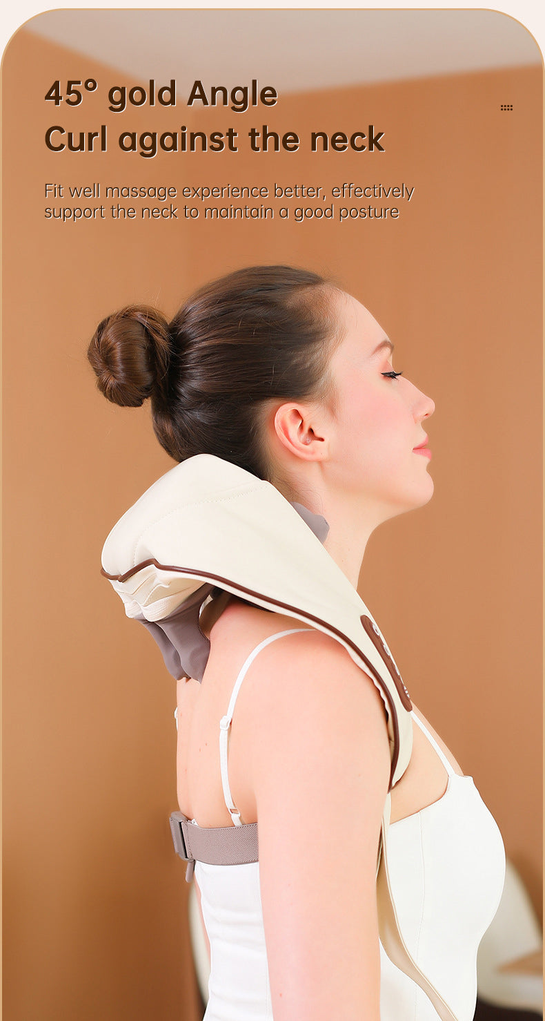 Heated Shiatsu Neck Shoulder Massager With USB-C Charge
