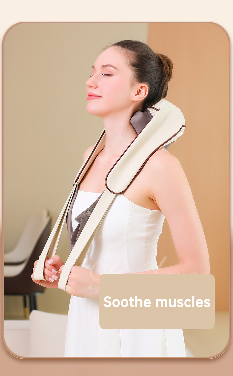 Heated Shiatsu Neck Shoulder Massager With USB-C Charge