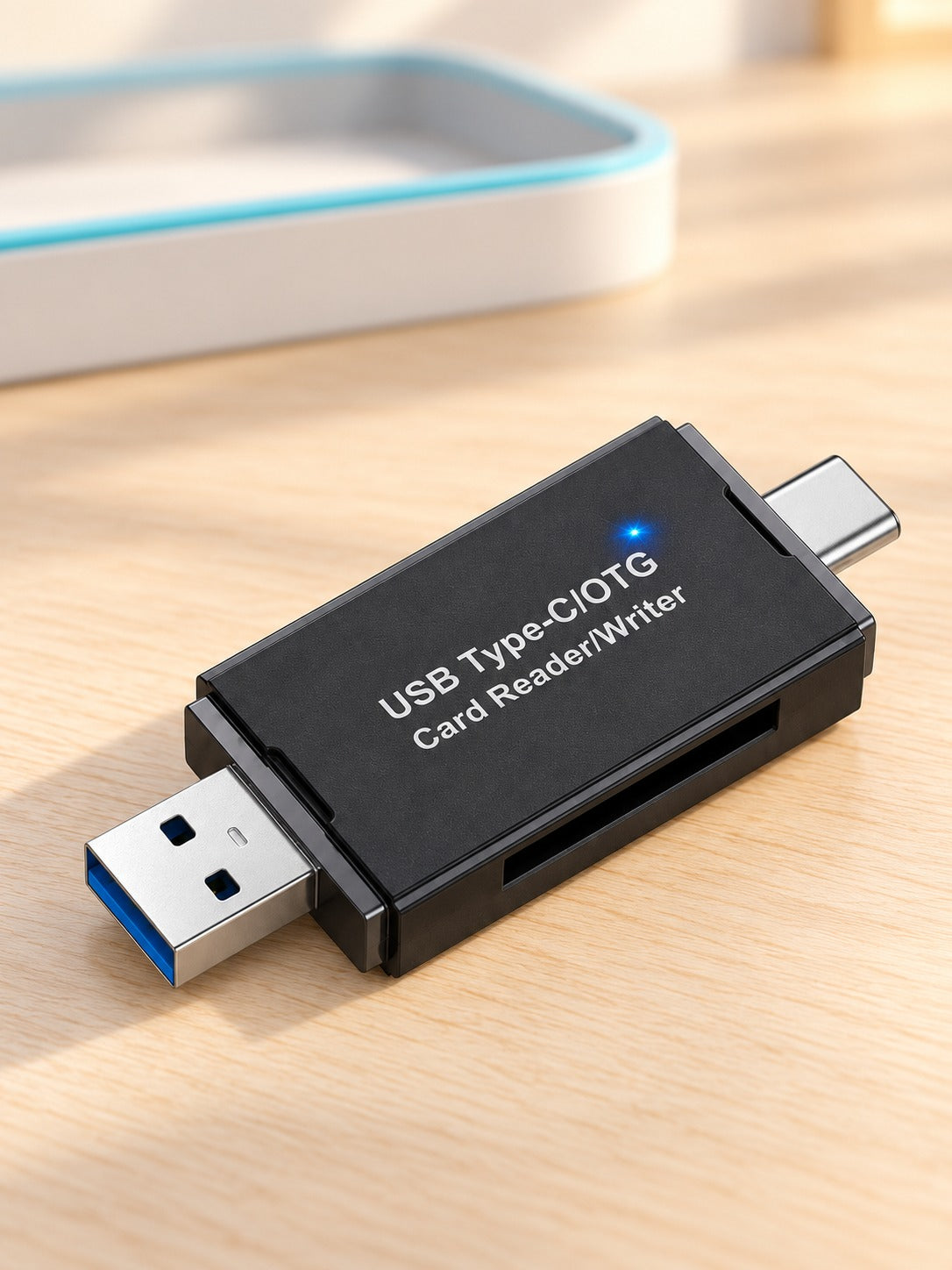 USB-C & USB 3.0 SD microSD Card Reader for Phones & Laptops
