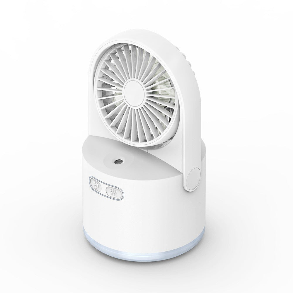 Desk Fan with Mist Spray: 3-Speed USB Cooling