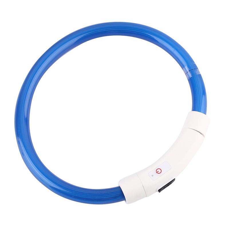 Rechargeable LED Dog Collar That Glows on Night Walks