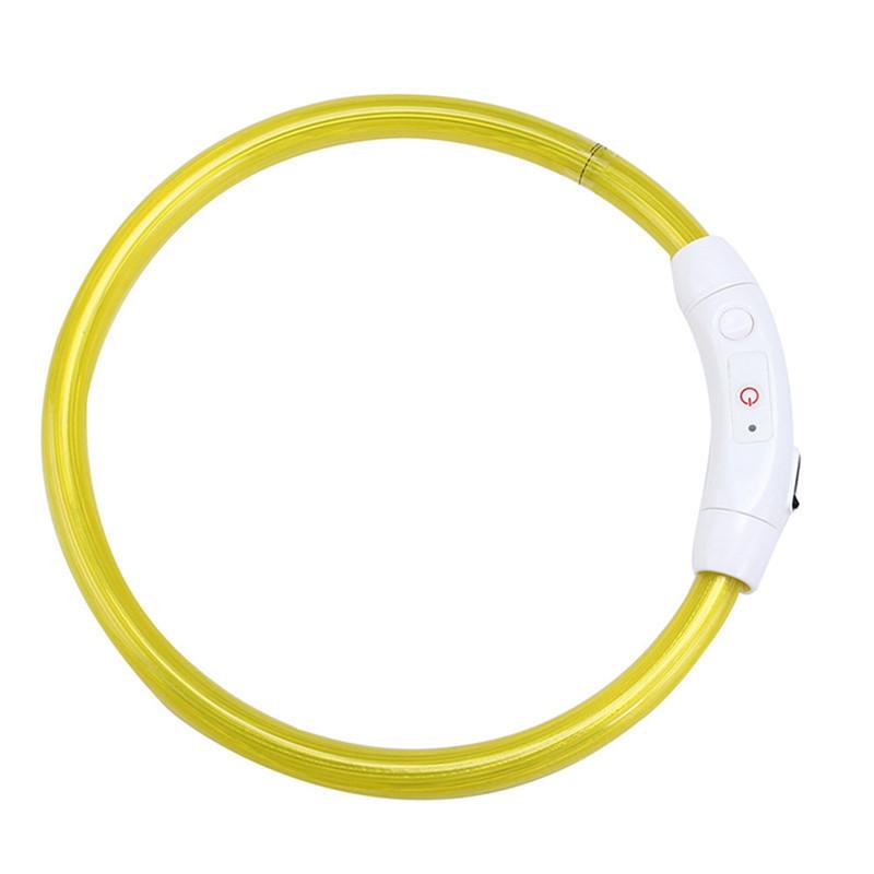 Rechargeable LED Dog Collar That Glows on Night Walks